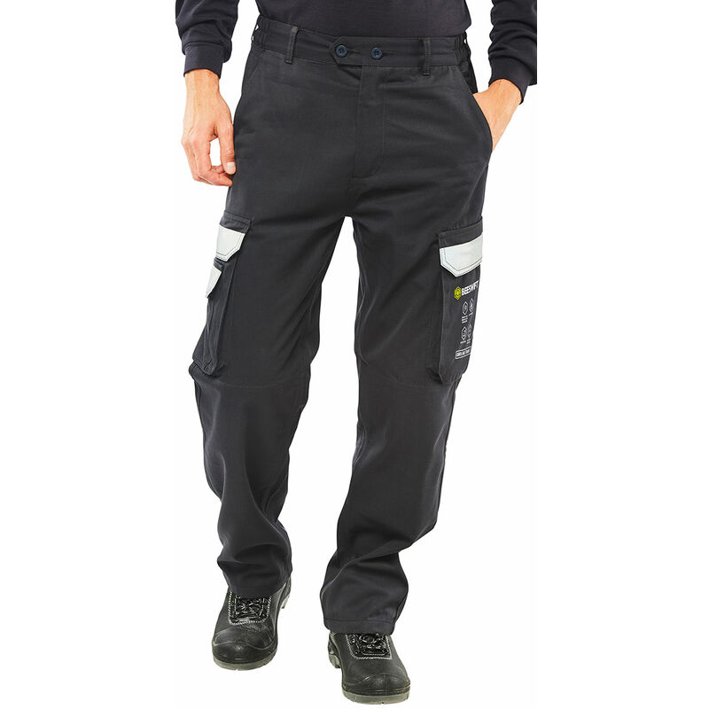 Arc compliant trouser navy 30S - Navy Blue - Navy Blue - Click