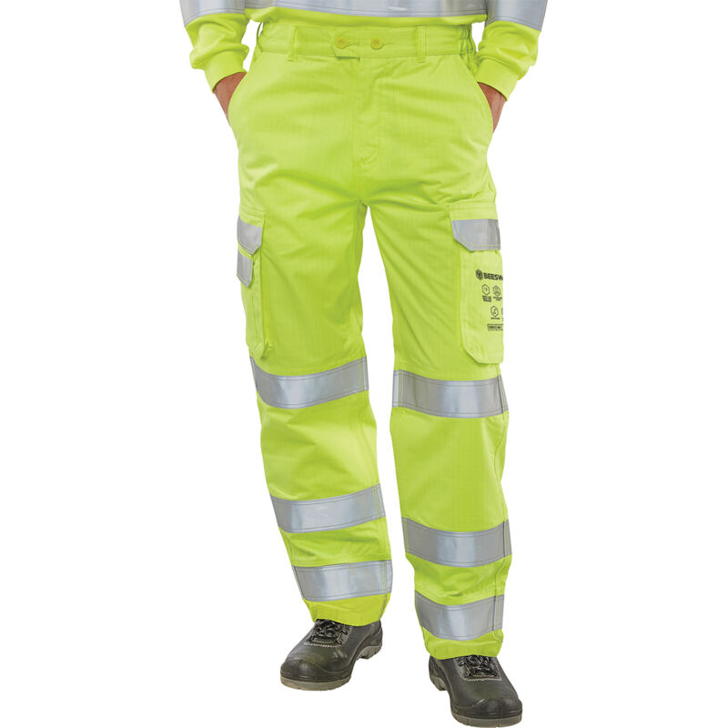 Hivis yellow trousers 38 - Saturn Yellow - Saturn Yellow - Click