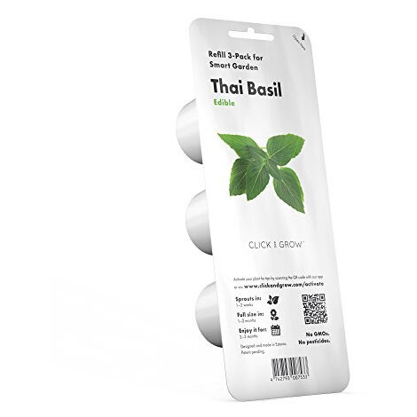 CLICK & GROW 3-PACK DE RECHARGE POUR SMART HERB GARDEN THAI BASIL CLICK AND GROW SGR37X3