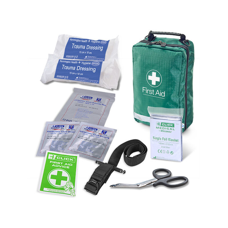 BS8599-1:2019 critical injury pack medium risk in bag - - Click