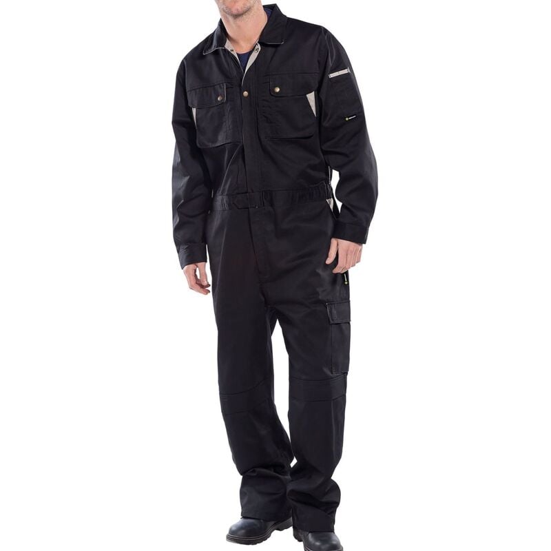 Beeswift Click Premium Boilersuit Stretch-Plus Black 52 - CPCBL52