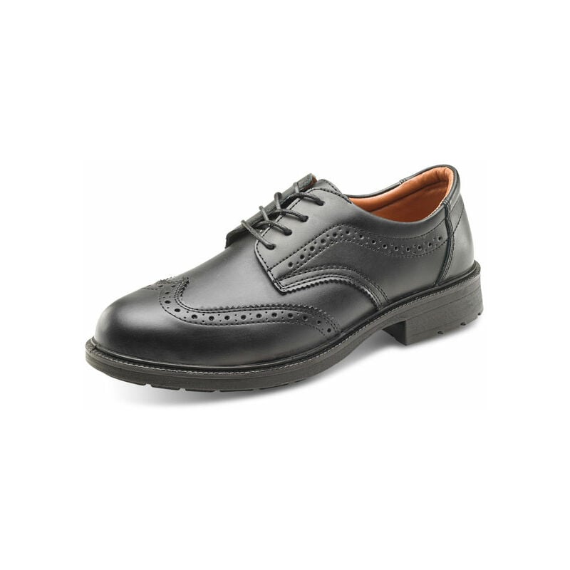 Brogue shoe black S1 sz 11/46 - Black - Black - Click