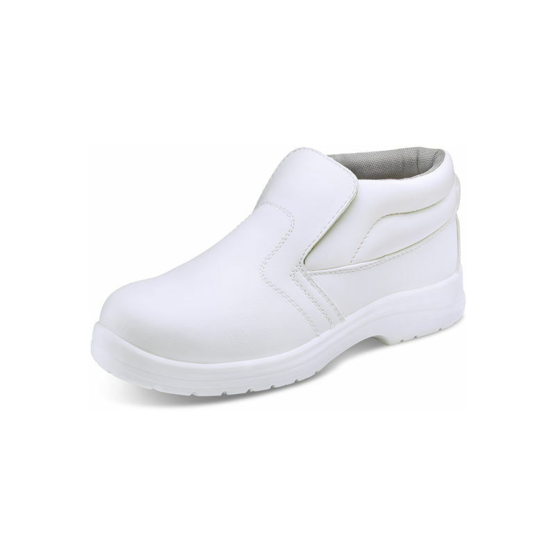 Beeswift - micro fibre safety work boot sz 12 - White - White