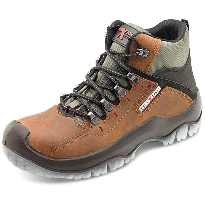 Beeswift Click Traders Traxion Xtra Grip S3 Leather Upper Boots Brown 11 - TBBR1