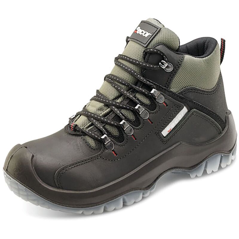 Beeswift Click Traders Traxion Xtra Grip S3 Leather Upper Boots Black 6 - TBBL06