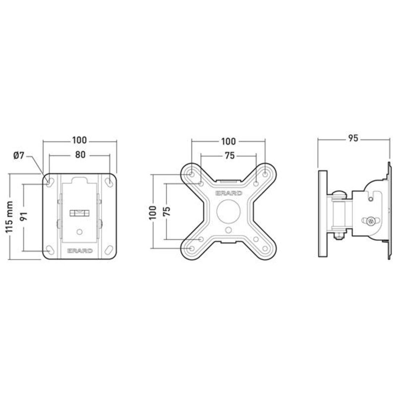 Support mural Erard 043310