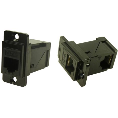 Cliff CHARGEUR DE BATTERIE RAFT DLSLIM CAT5E CSK CP30751MB Adaptateur/prolongateur encastrable noir 1 pc(s) C911902