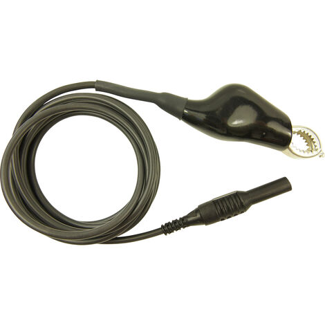 Cliff CIH22105 Messleitung Stecker 4 mm Abgreifklemmen 2.00 m Schwarz 1 St.