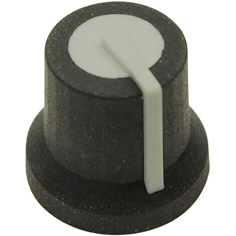 Cliff CL170825BR CL170825BR Drehknopf  Schwarz, Grau (Ø x H) 16.8 mm x 14.5 mm 1 St.