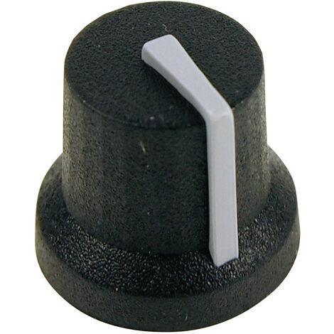 Cliff CL170844CR CL170844CR Drehknopf  Schwarz, Grau (Ø x H) 16.8 mm x 14.5 mm 1 St.