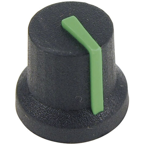 Cliff CL170847CR CL170847CR Drehknopf  Schwarz, Grün (Ø x H) 16.8 mm x 14.5 mm 1 St.