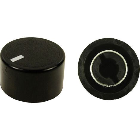 Cliff CL172970 CL172970 Drehknopf  Schwarz (Ø x H) 18.8 mm x 11.2 mm 1 St.