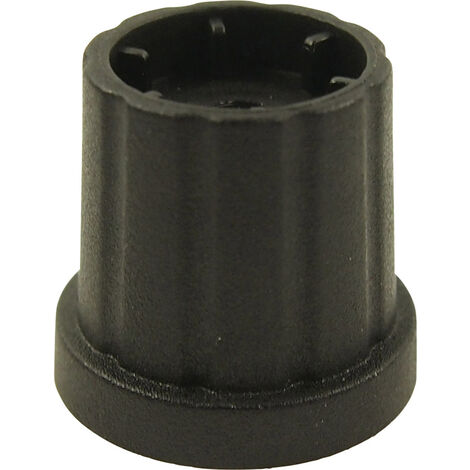 Cliff CL178883 CL178883 Drehknopf  Schwarz (Ø x H) 19.3 mm x 19.2 mm 1 St.