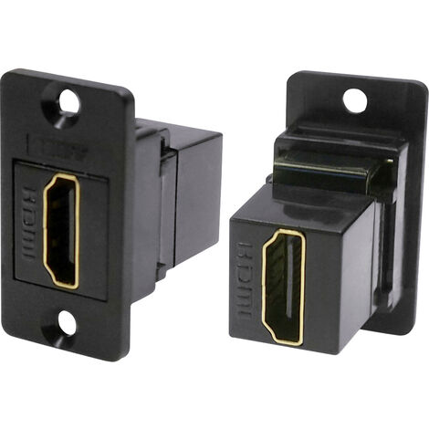 Cliff CP30600GX HDMI-Adapter Buchse, Einbau   Schwarz 1 St.