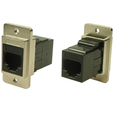 Cliff CP30724M3 MÉTAL DUALSLIM CAT3 RJ12 M3 CP30724M3 Adaptateur/prolongateur encastrable nickel, noir 1 pc(s)