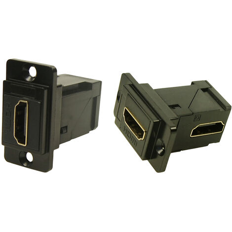 Cliff CP30753MB HDMI-Adapter Buchse, Einbau   Schwarz 1 St.