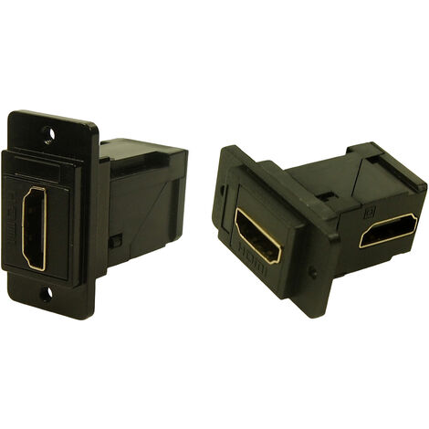 Cliff CP30753MB3 HDMI-Adapter Buchse, Einbau   Schwarz 1 St.