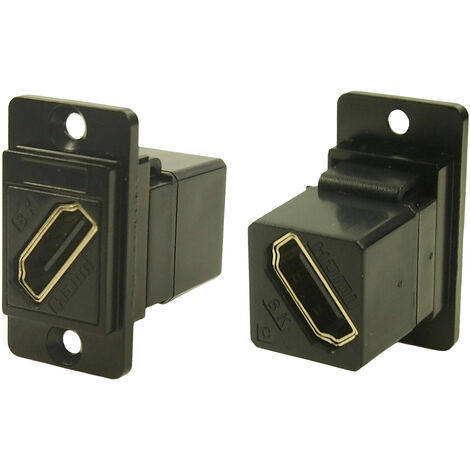 Cliff CP30788MB HDMI-Adapter Buchse, Einbau   Schwarz 1 St.