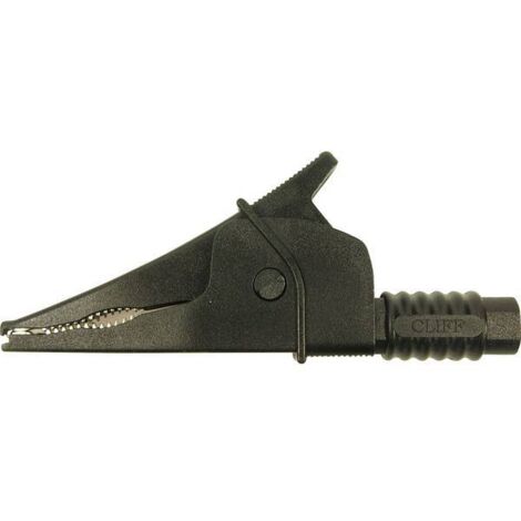 Cliff Croc Clip Morsetto a clip/coccodrillo isolato Connettore 4 mm CAT III 1000 V Nero