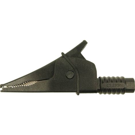 Cliff Croc Clip Pince crocodile de sécurité enfichable 4 mm CAT III 1000 V noir Y612771