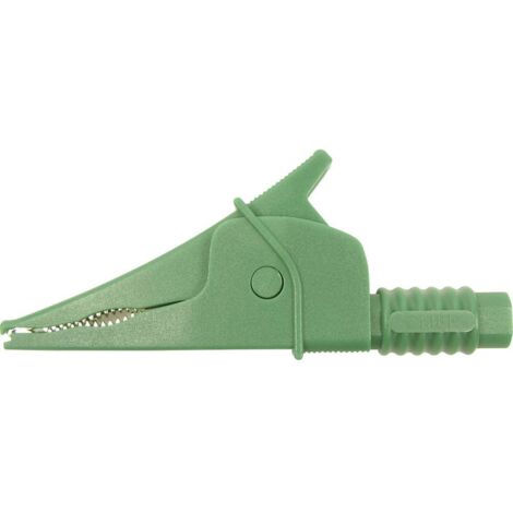 Cliff Croc pinza a coccodrillo isolata verde 20A 1000V