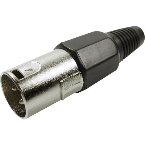 Cliff FC6130 XLR-Steckverbinder Stecker, gerade Polzahl: 3 Silber 1 St.