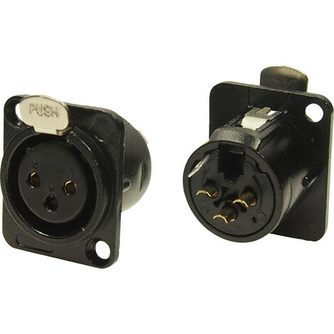 Cliff FC61900N XLR-Steckverbinder Buchse, Einbau Polzahl: 3  Nickel 1 St.