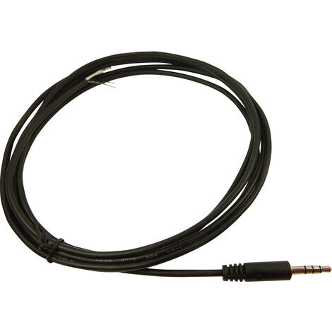 Cliff FC68122C Klinken-Anschlusskabel Klinkenstecker 3.5 mm - offene Kabelenden Stereo Polzahl:4 1 S