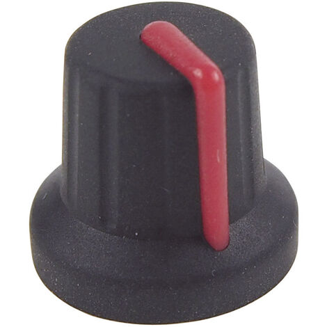 Cliff FC72602S FC72602S Drehknopf  Schwarz, Rot (Ø x H) 16 mm x 15.1 mm 1 St.