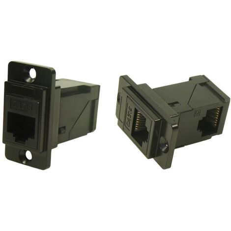 Cliff Fiche mâle de traversée en métal à angle droit CP30752MB Adaptateur/prolongateur encastrable noir 1 pc(s) C911512