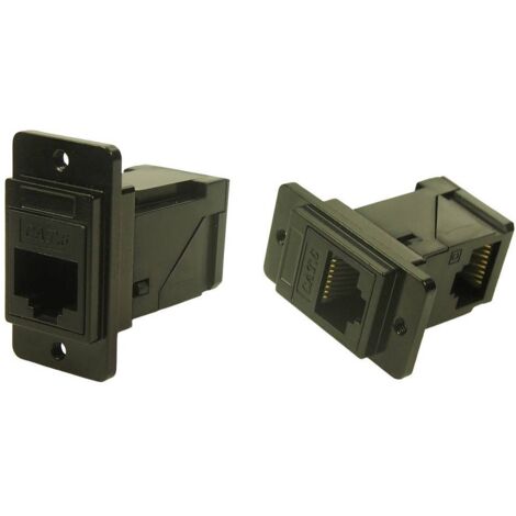 Cliff Fiche mâle de traversée en métal à angle droit CP30752MB3 Adaptateur/prolongateur encastrable noir 1 pc(s) C911532