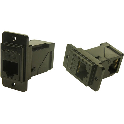 Cliff Metall Durchführungsstecker Rechtwinklig CP30752MB3 Adapter, Einbau Schwarz 1 St.