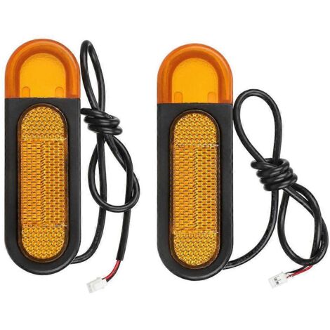 Clignotant arrière à LED avec bande réfléchissante et réflecteur de nuit (voir illustration)