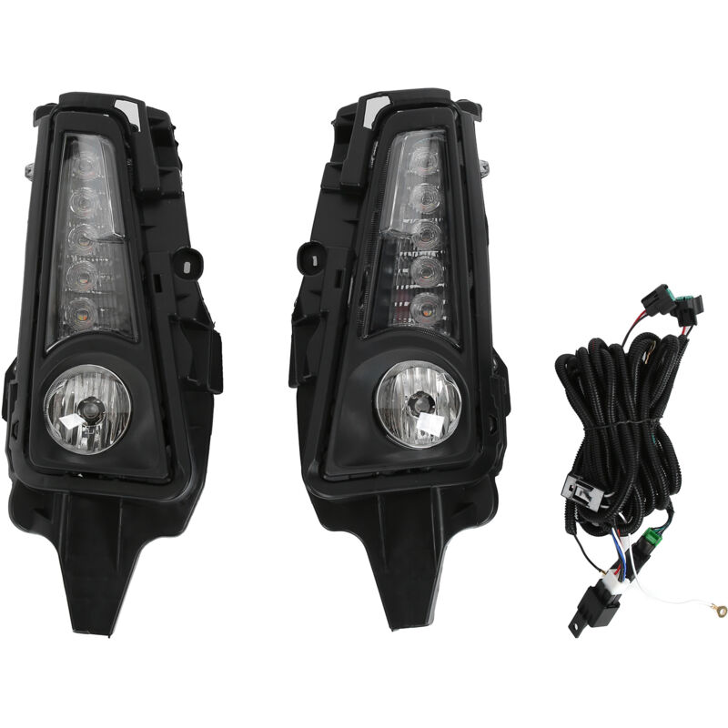 Clignotant LED DRL, feu antibrouillard halogène, lumière blanche et jaune de remplacement pour Hiace Commuter GL H300 19-20, 2 pièces