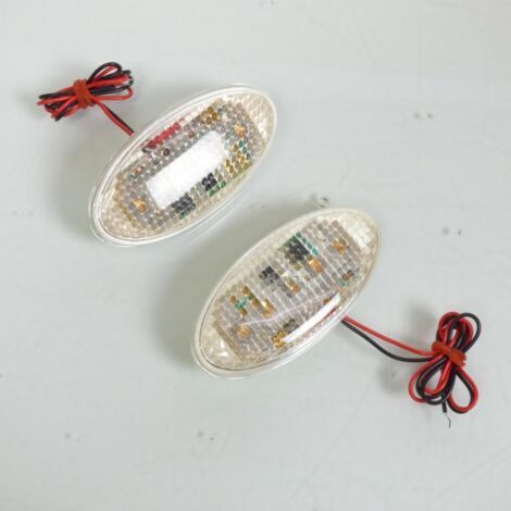 Clignotant œil de chat transparent LED pour auto moto scooter