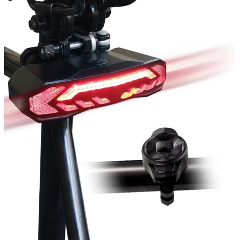 Clignotant pour trottinette et vélo – 6 modes d'éclairage – Alarme antivol 110 dB – Étanchéité IP65 – Charge USB Type-C