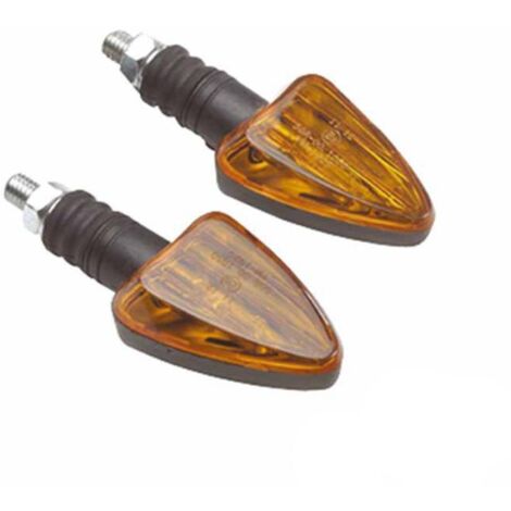Clignotant Tun'R triangle noir vitre orange M8 homologué pour