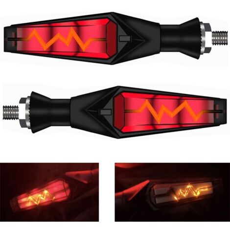 Clignotants + Feux STOP LED défilant Moto ECG4.0 - séquentielle