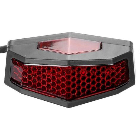 Clignotants LED 5 en 1 pour moto, feu stop, feu arrière, feu de freinage, feu de plaque d'immatriculation, universel, rouge
