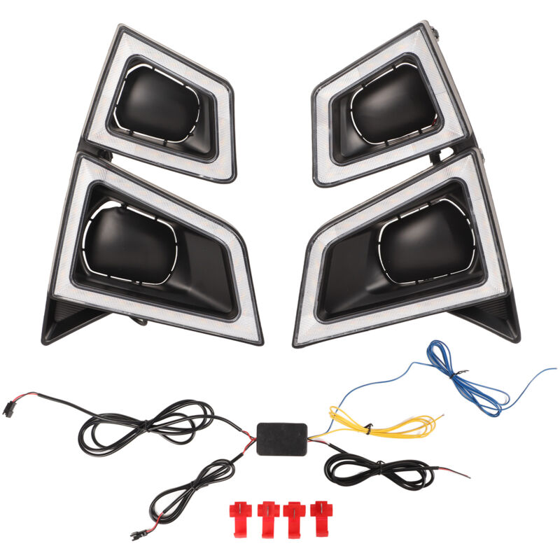 Clignotants LED DRL 12V, feu antibrouillard blanc ambre 4555LM 50008000k de remplacement pour ISUZU Dmax Pickup 2020 2021