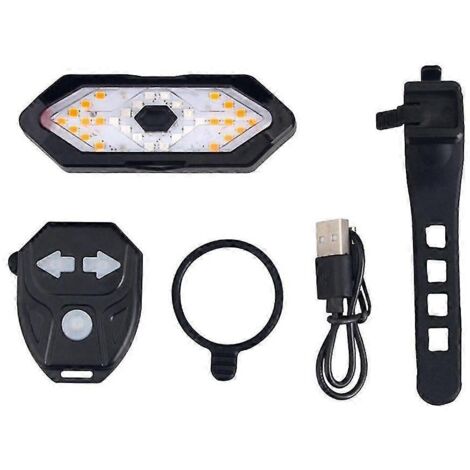 Clignotants pour trottinette électrique, feu arrière/clignotant LED pour vélo télécommandé, clignotants directionnels réglables