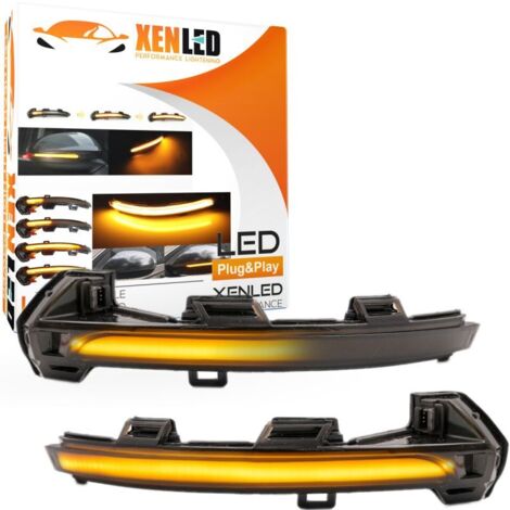 Clignotants Rétroviseurs LED Dynamique GOLF 8 Passat B8 / Arteon - Répétiteurs Défilant - Homologué ECE