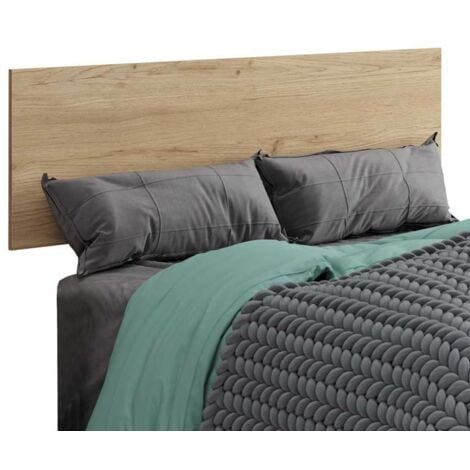 MUEBLES PITARCH Clim Testata del letto stile industriale colore rovere Glod Camera da letto matrimoniale 160x50 cm