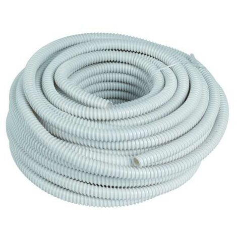 Climaconcept – Tuyau d'évacuation condensat 16mm – Longueur 30m – PVC souple et rigide – Pour climatisation intérieure – Conforme norme européenne