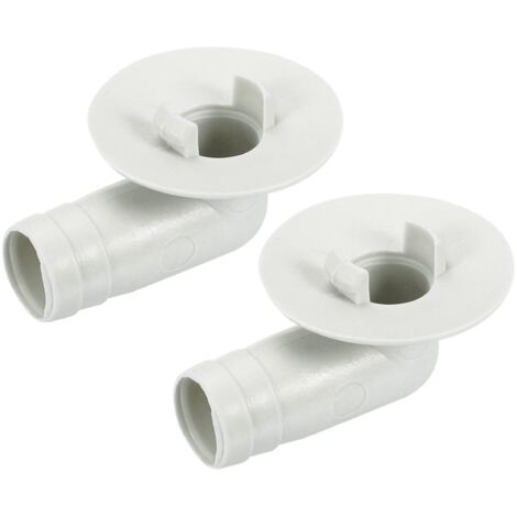 Climatisateur Vidange Tuyau Connecteur 17mm Tube Coude Raccord Remplacement Pièce Accessoires pour Mini-Split Fenêtre AC, Beige Paquet de 2