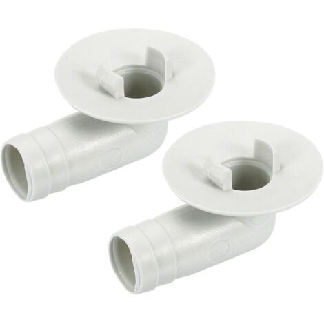 Climatisateur Vidange Tuyau Connecteur 17mm Tube Coude Raccord Remplacement Pièce Accessoires pour Mini-Split Fenêtre AC, Beige Paquet de 2