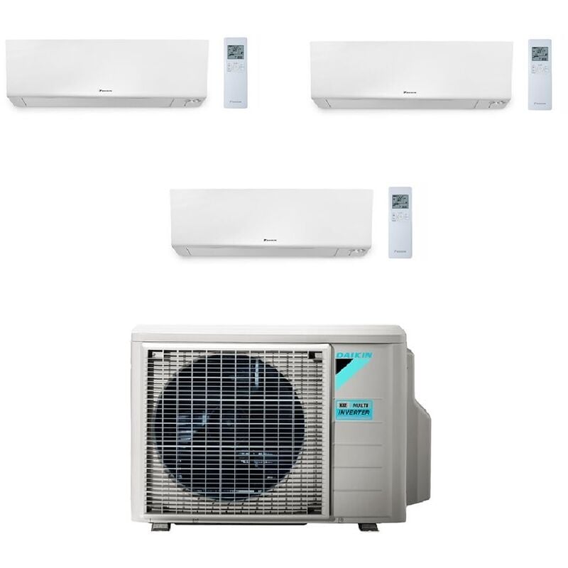 Climatisation tri split Daikin bluevolution 3MXM68 + trois unités intérieures 2000W Perfera R32