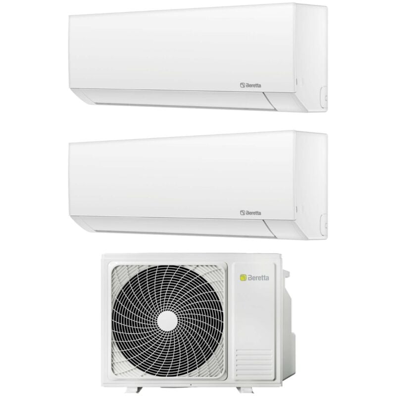 Beretta Clima - climatiseur beretta dual split inverter série breva 9000+9000 btu r-32 avec ue 18000-2 wi-fi classe a++ en option