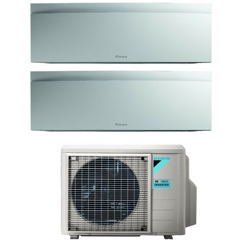 Climatiseur Daikin Bluevolution Dual Split rèversible Série EMURA WHITE III 7+9 avec 2MXM40N R-32 Wi-Fi Intégré 7000+9000 Couleur Blanc Mat - garantie europèenne