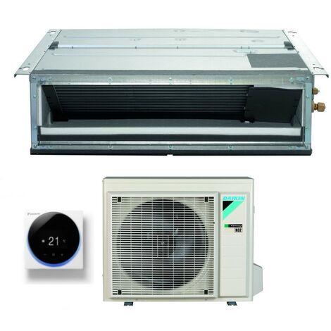 climatiseur daikin bluevolution inverter ducted ultraflat 21000 btu fdxm60f3/f9 r-32 wi-fi en option - garantie europèenne daikin madoka white brc1h519w / brc1h52w,italy 2+2